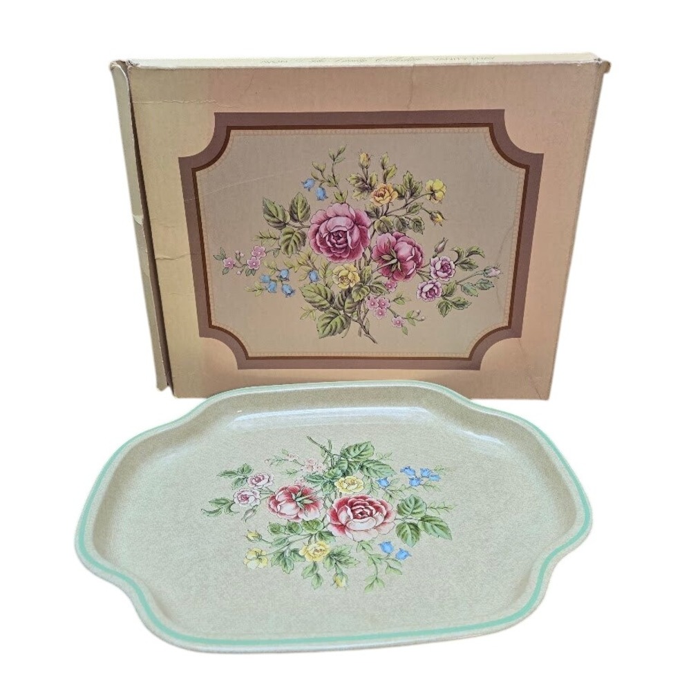 1982 NIB Avon The Vanity Collection Vanity Tray Floral Design - Picture 2 of 8
